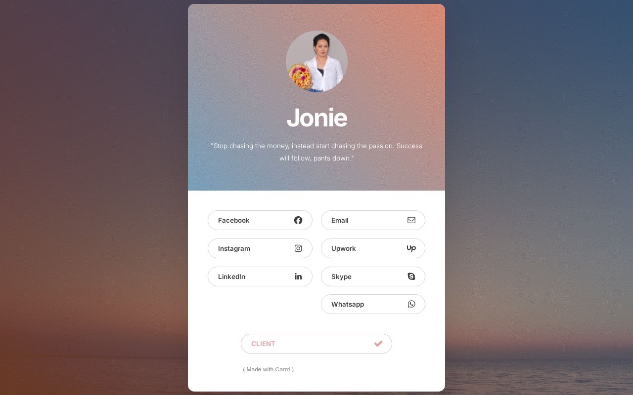Carrd profile picture for @jonie